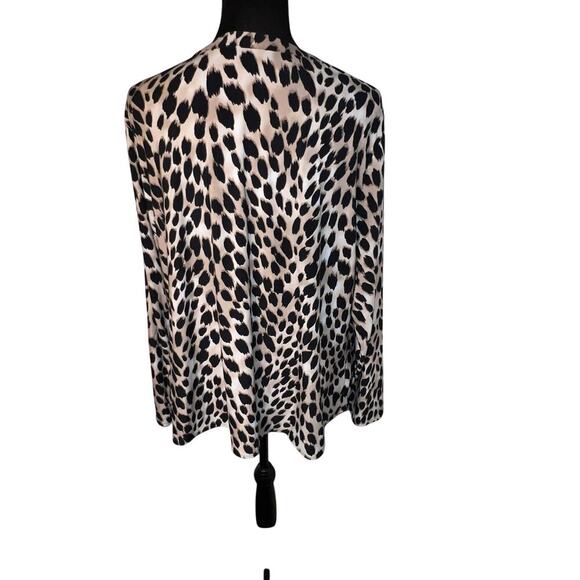 INC women’s 3X Animal Print stretchy Gold-tone
Zipper Y2K GypsyGoth Tunic - Picture 3 of 8